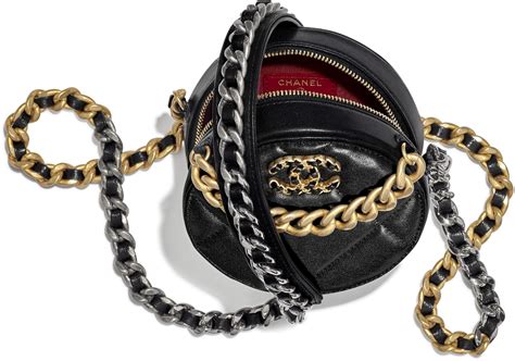 brosa nera chanel pelle morbida con catena|pochette pelletteria chanel.